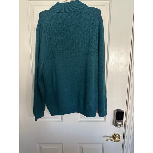 Tommy Bahama Men's Seaway Sorrento Beach Button Up Mock Neck Sweater Size XL - Picture 3 of 10